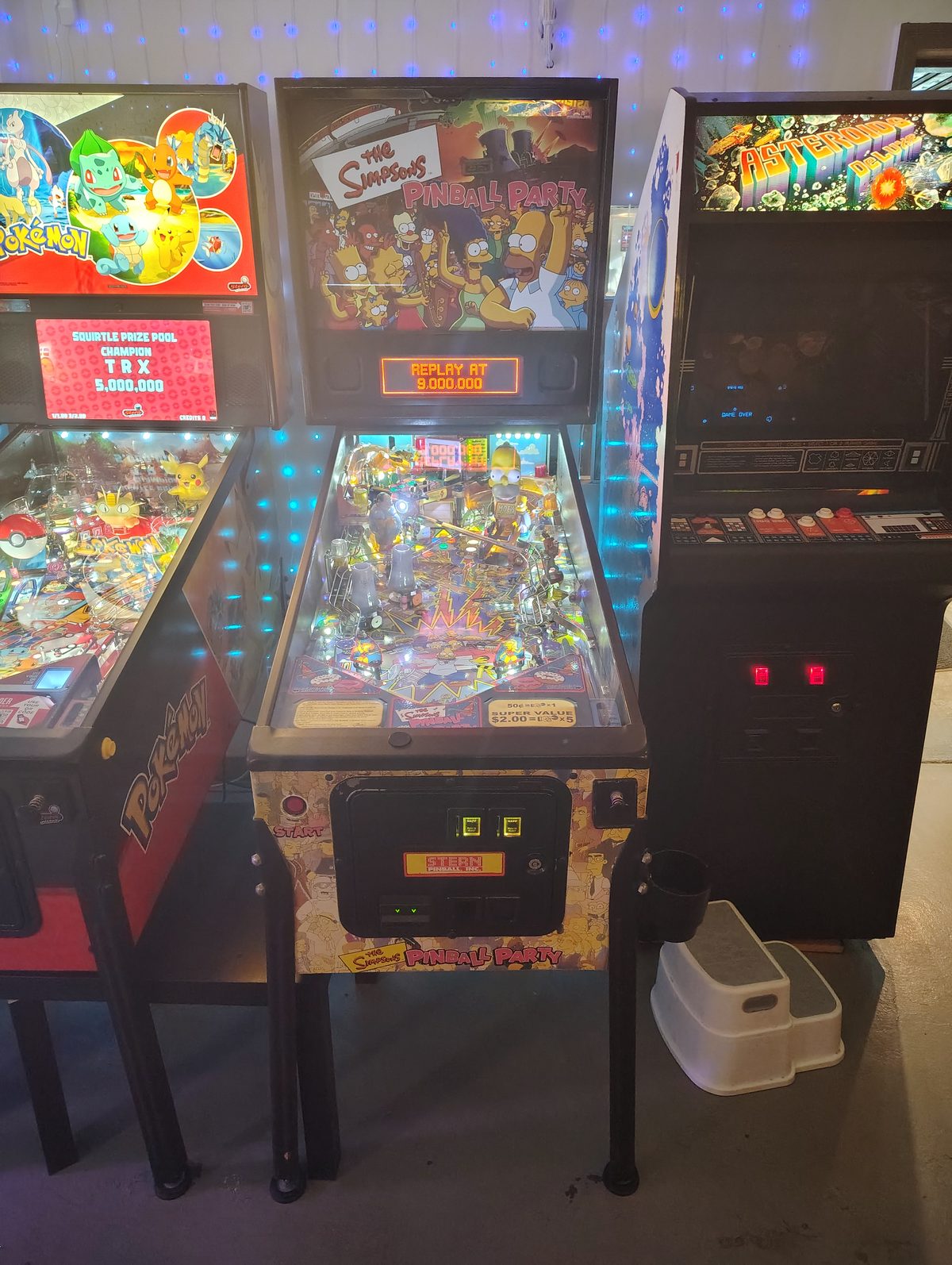 Asteroids Deluxe arcade cabinet by Atari 1981 at The Back Patio Portland