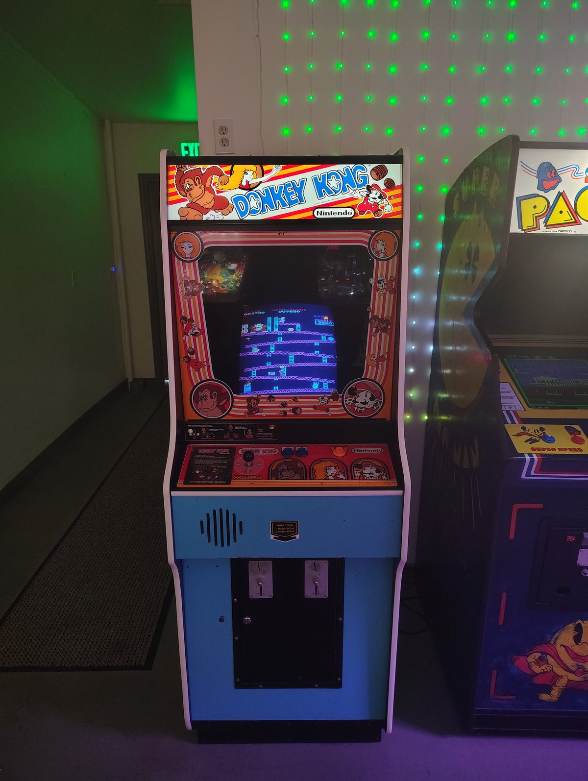 Donkey Kong arcade cabinet by Nintendo 1981 at The Back Patio Portland