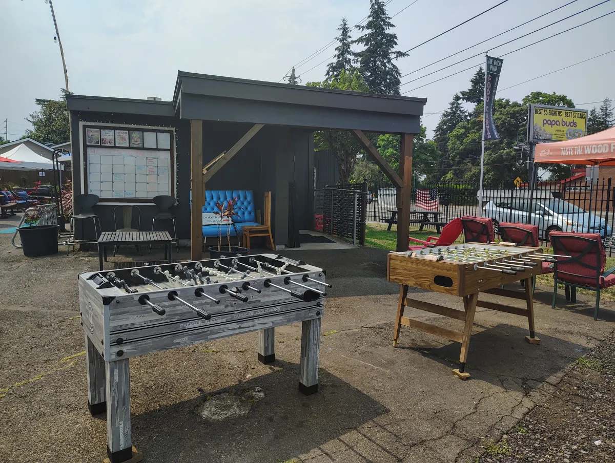 Outdoor foosball tables