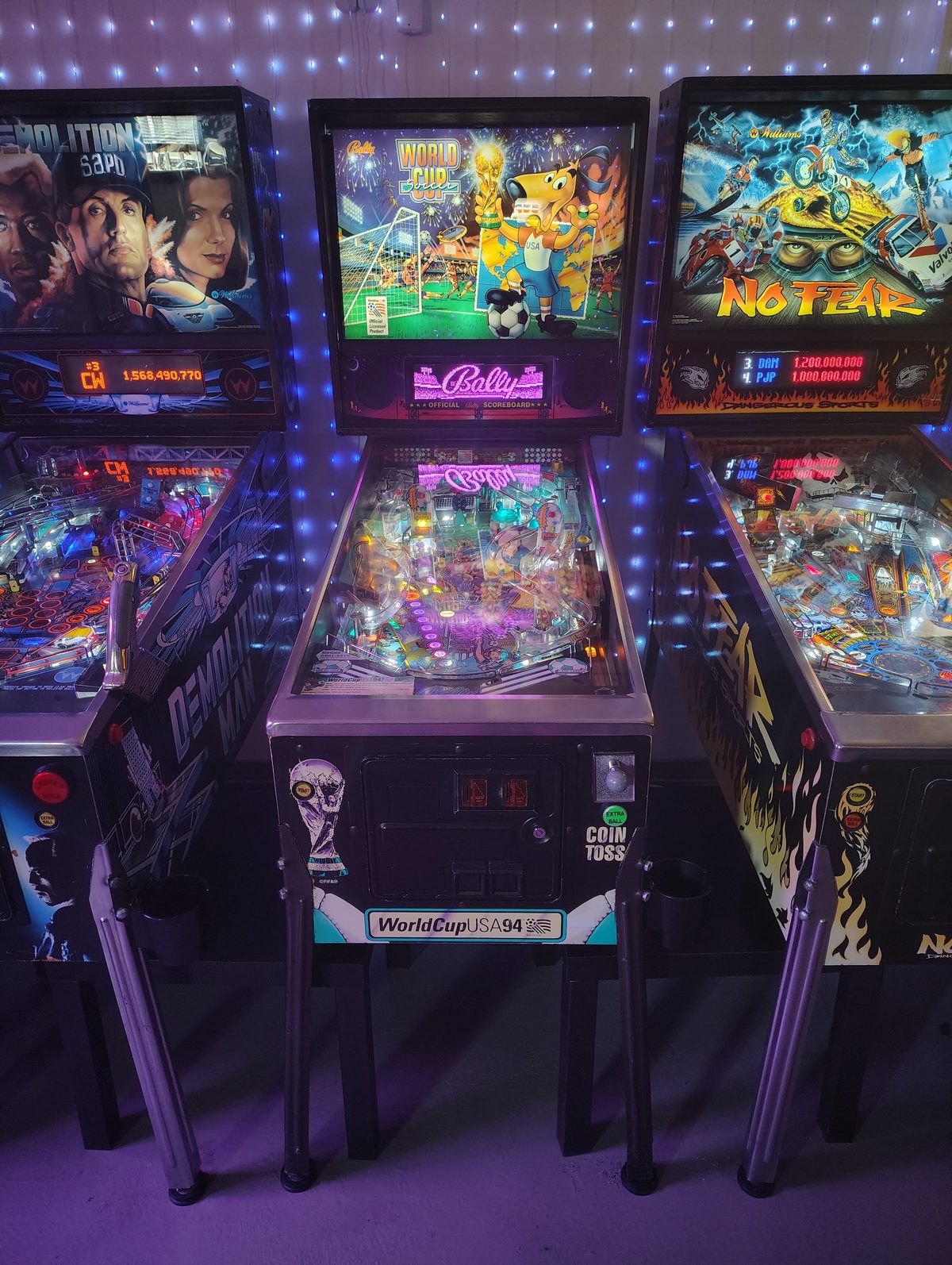 World Cup Soccer 1994 pinball machine by Bally at The Back Patio Portland